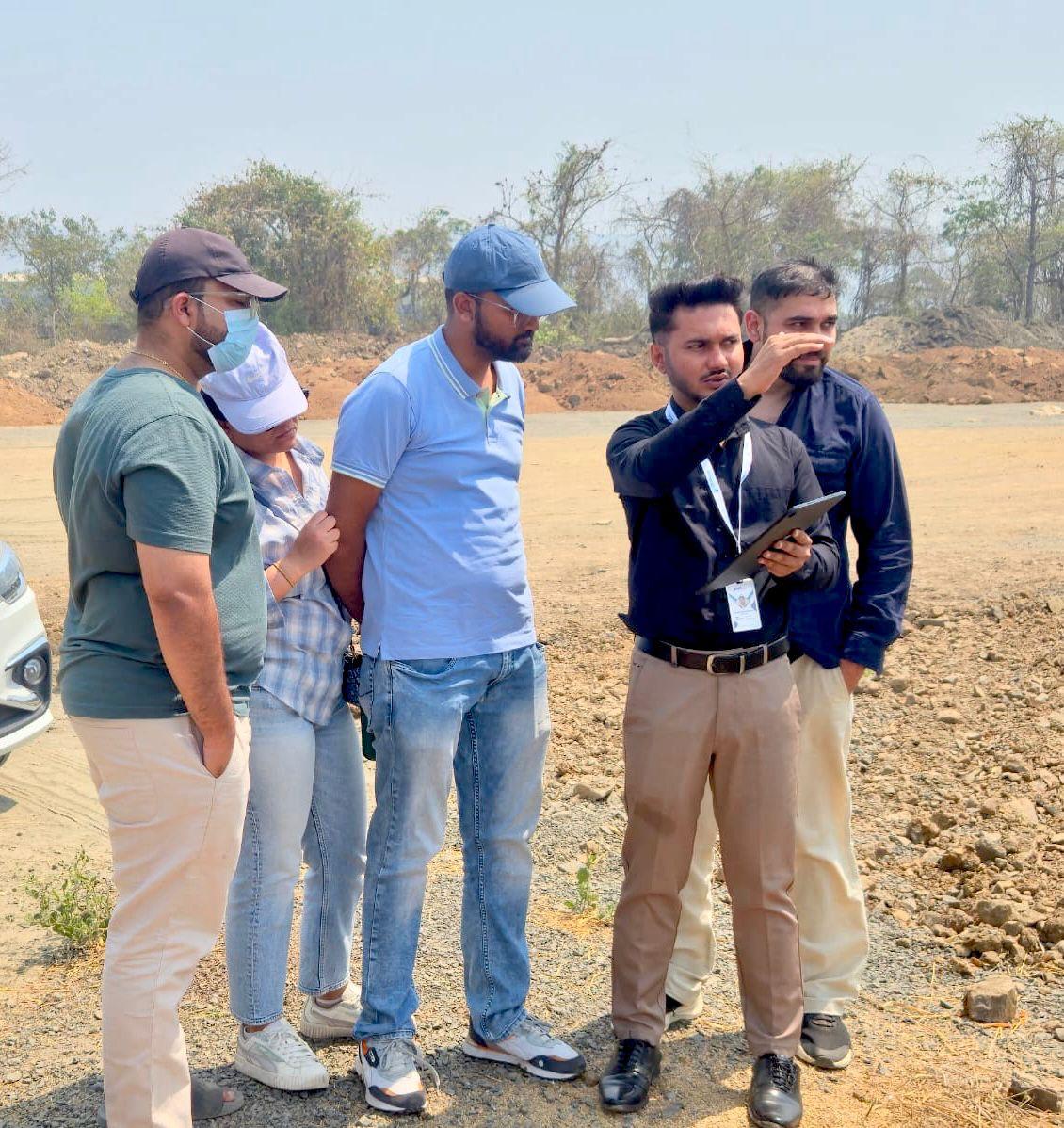 Customer site visit – Prime Properties plots